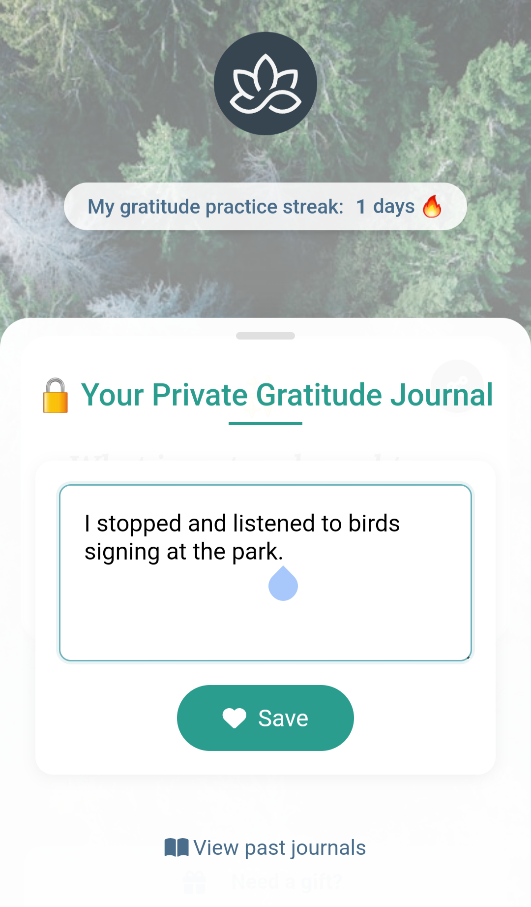 Journal Screenshot