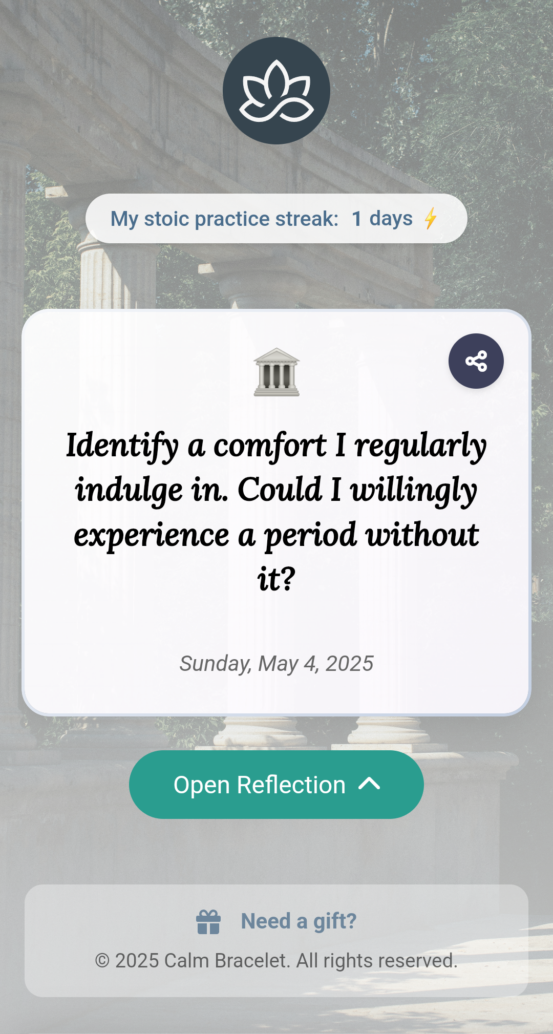 Daily Meditation Screenshot